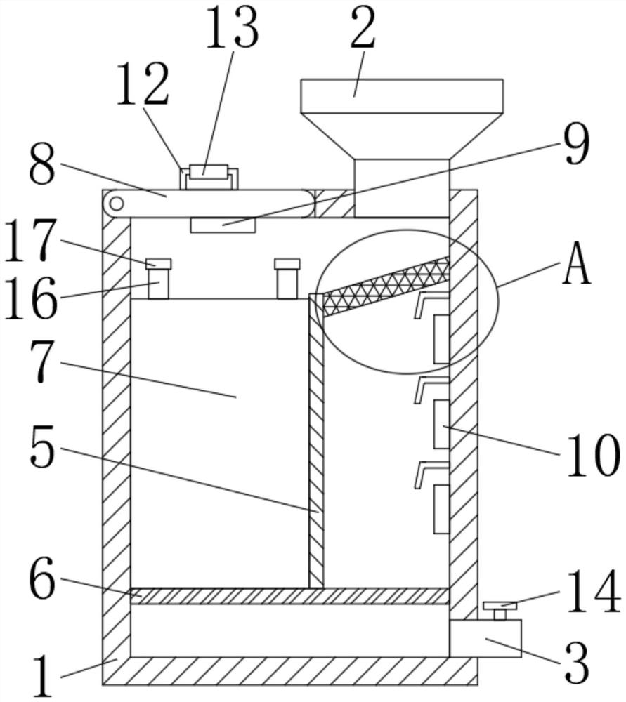 Household garbage treating and sorting device and disinfection method