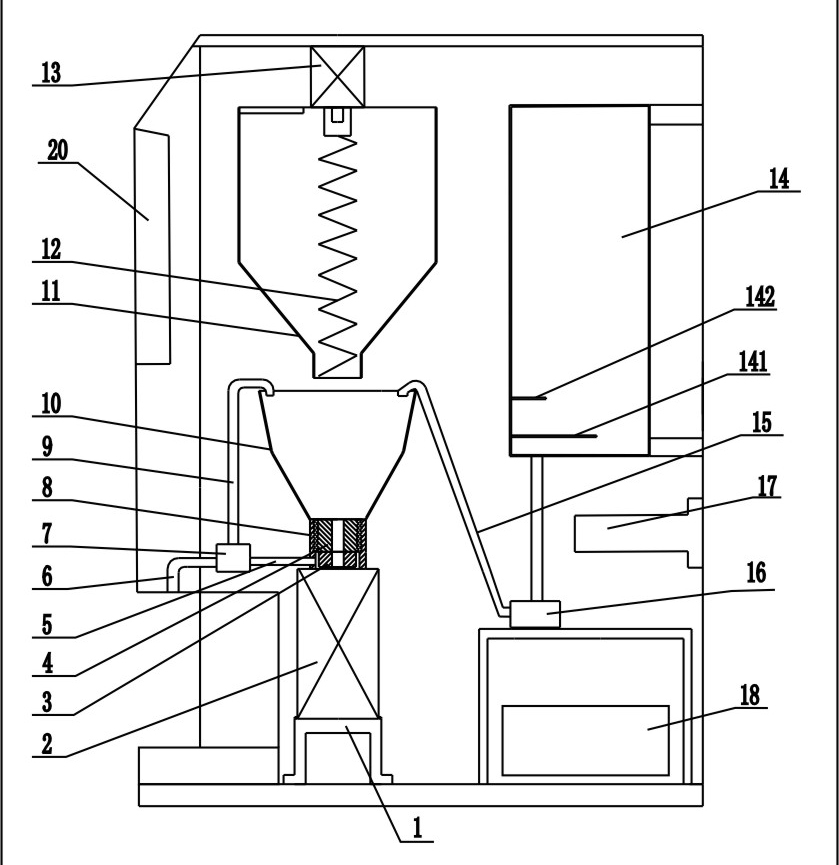 Water supply control method for water tanks and bean juice maker