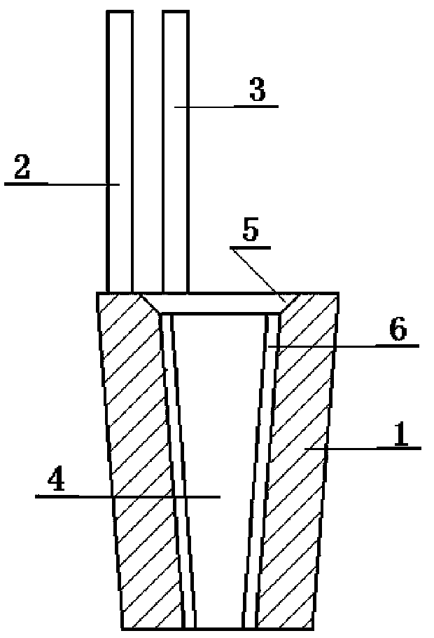 Small wear-resistant bush for blast-furnace tuyere and manufacture method thereof