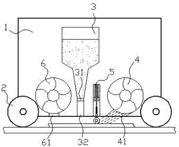 Light-reflective layer adding device for road