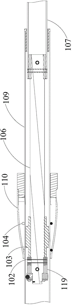 Bidirectional screw rod device and care sickbed lifting device