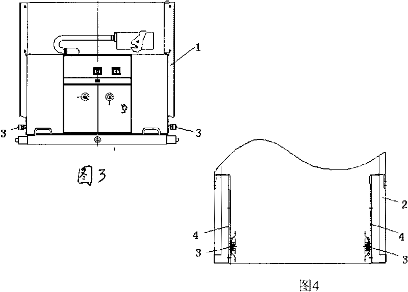 Novel centrally-arranged switch cabinet grounding device