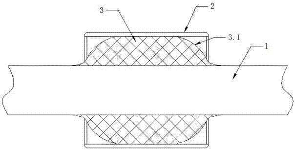 Design method for rubber profile of traction rod node and traction rod node