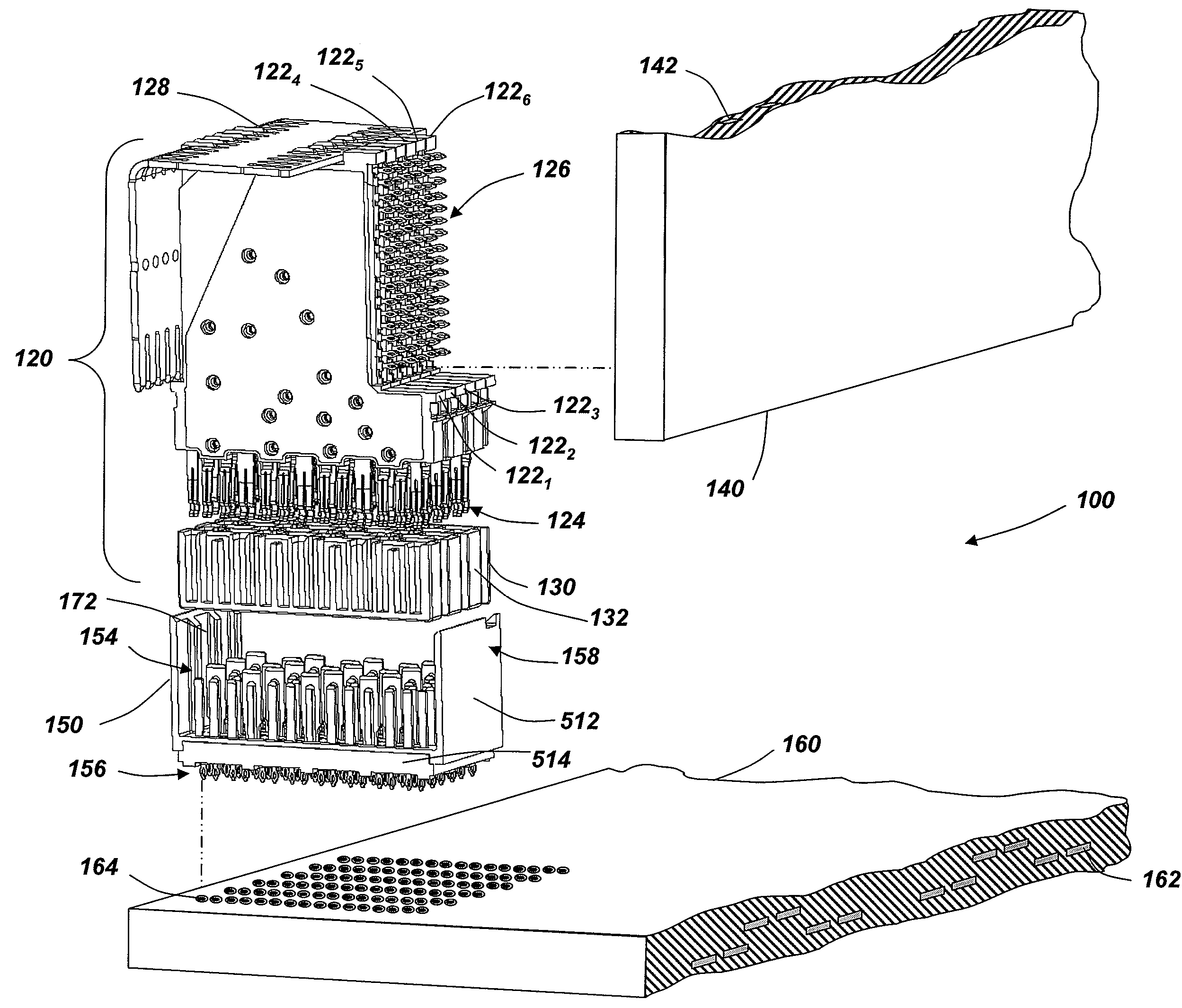 Electrical connector with complementary conductive elements