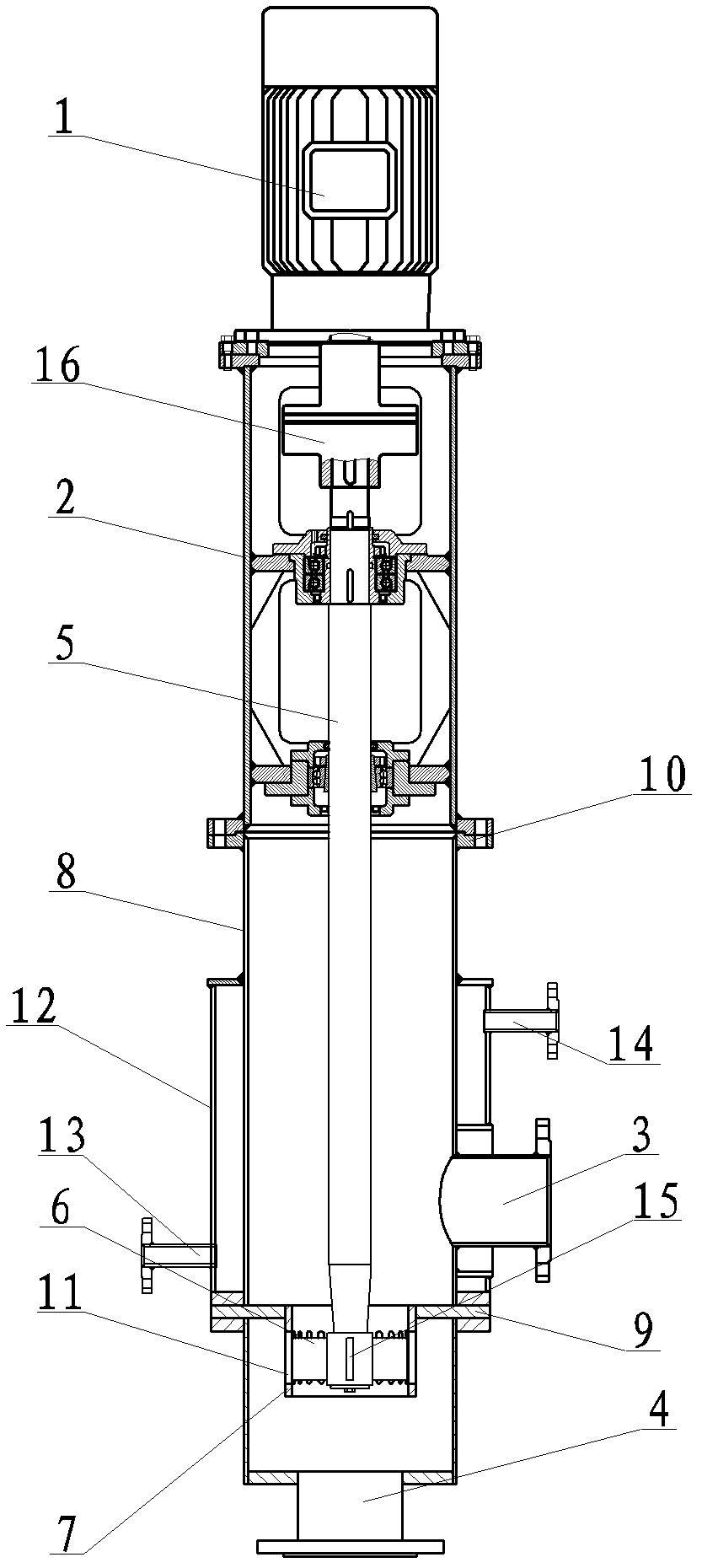 Overflow pipeline type high-speed dispersion machine