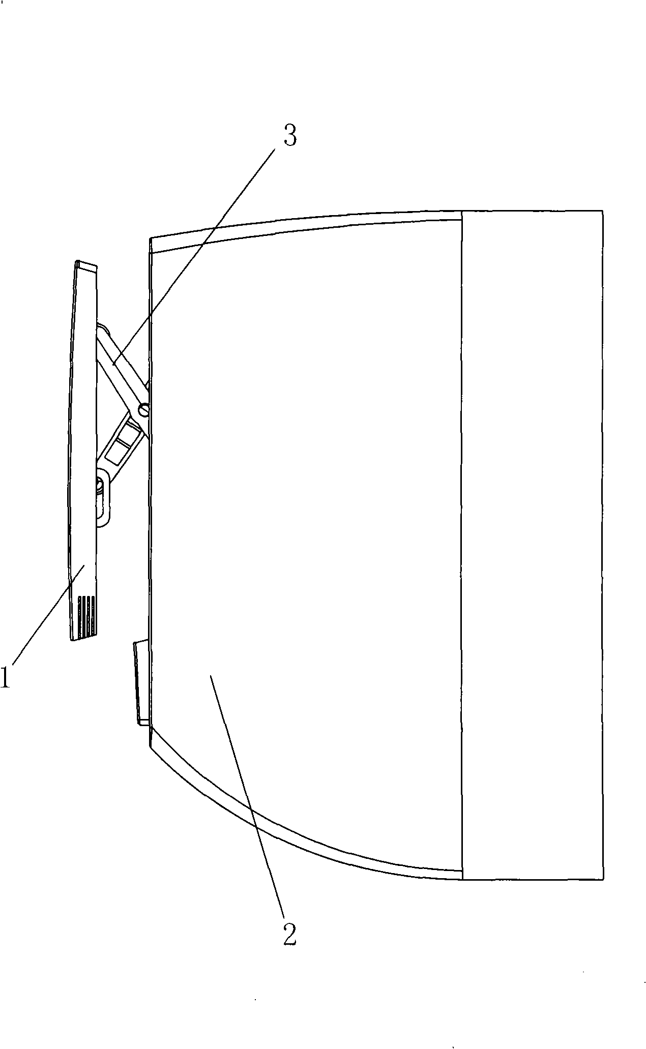 Air conditioner panel supporting device