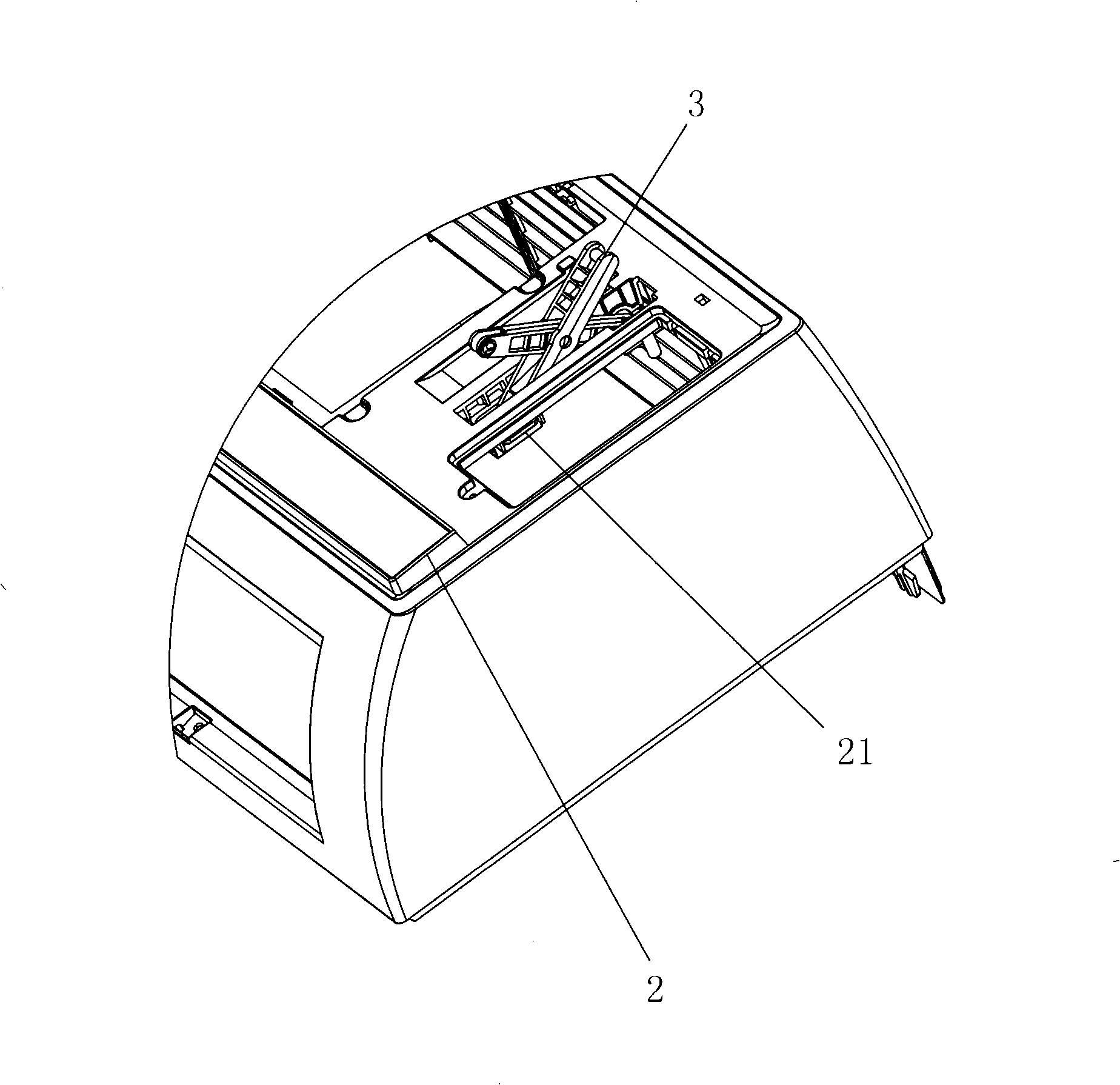 Air conditioner panel supporting device