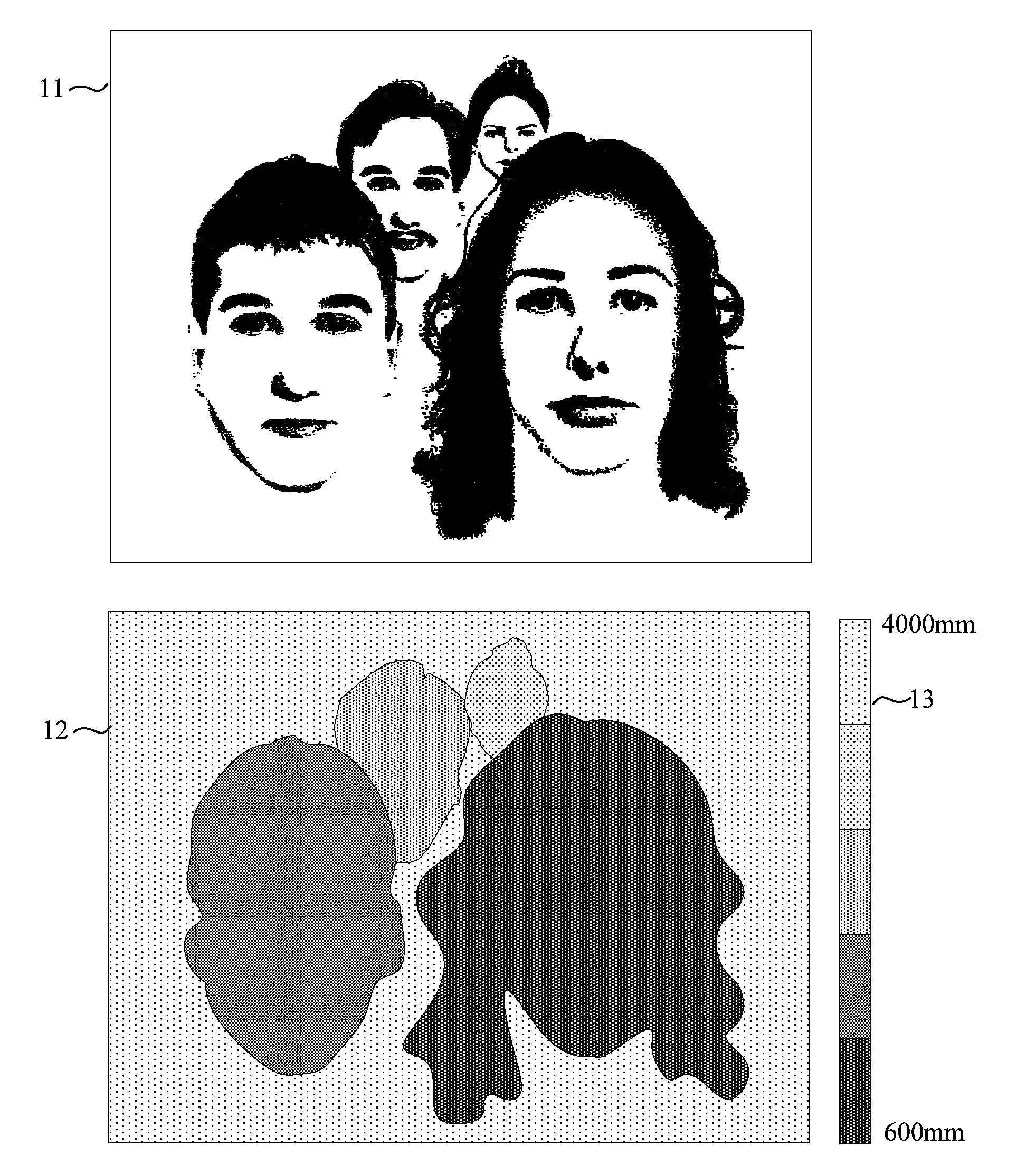 Object detection method based on depth image and implementing device thereof