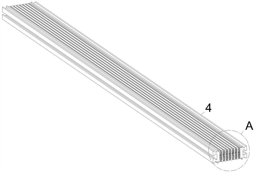 An L-shaped edge-sealing aluminum profile