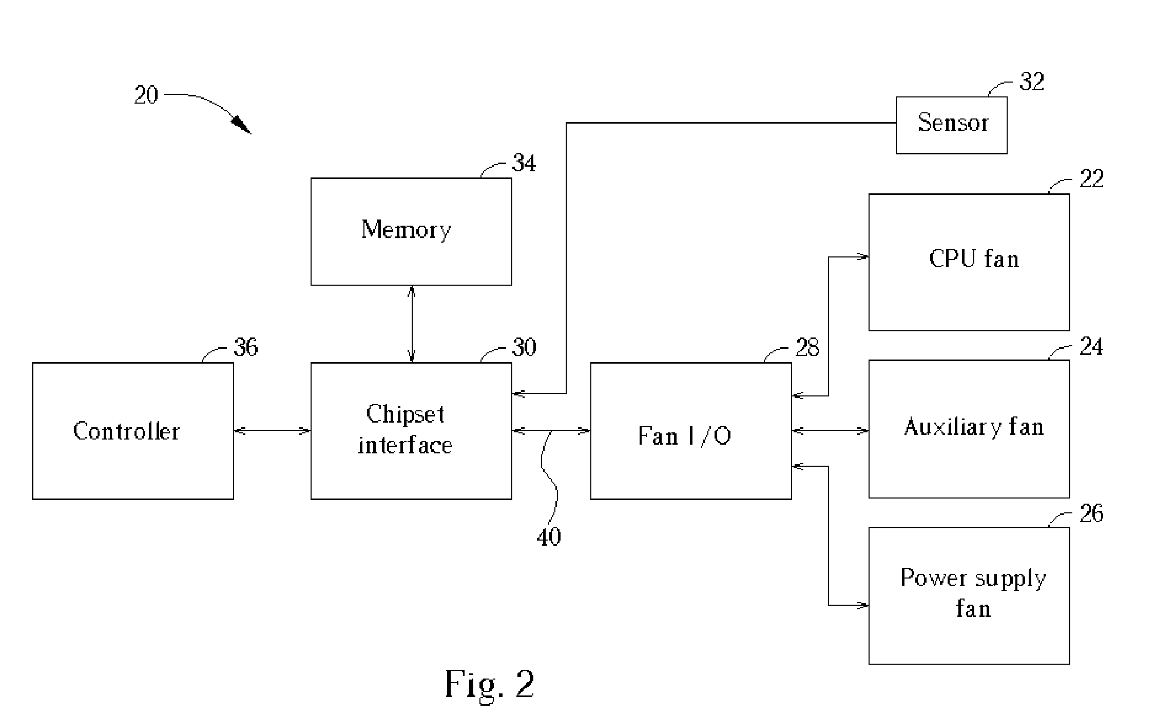 Cooling system for computing device