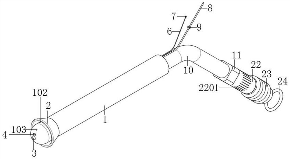 Hypoxia-prevention sputum suction tube for newborn baby