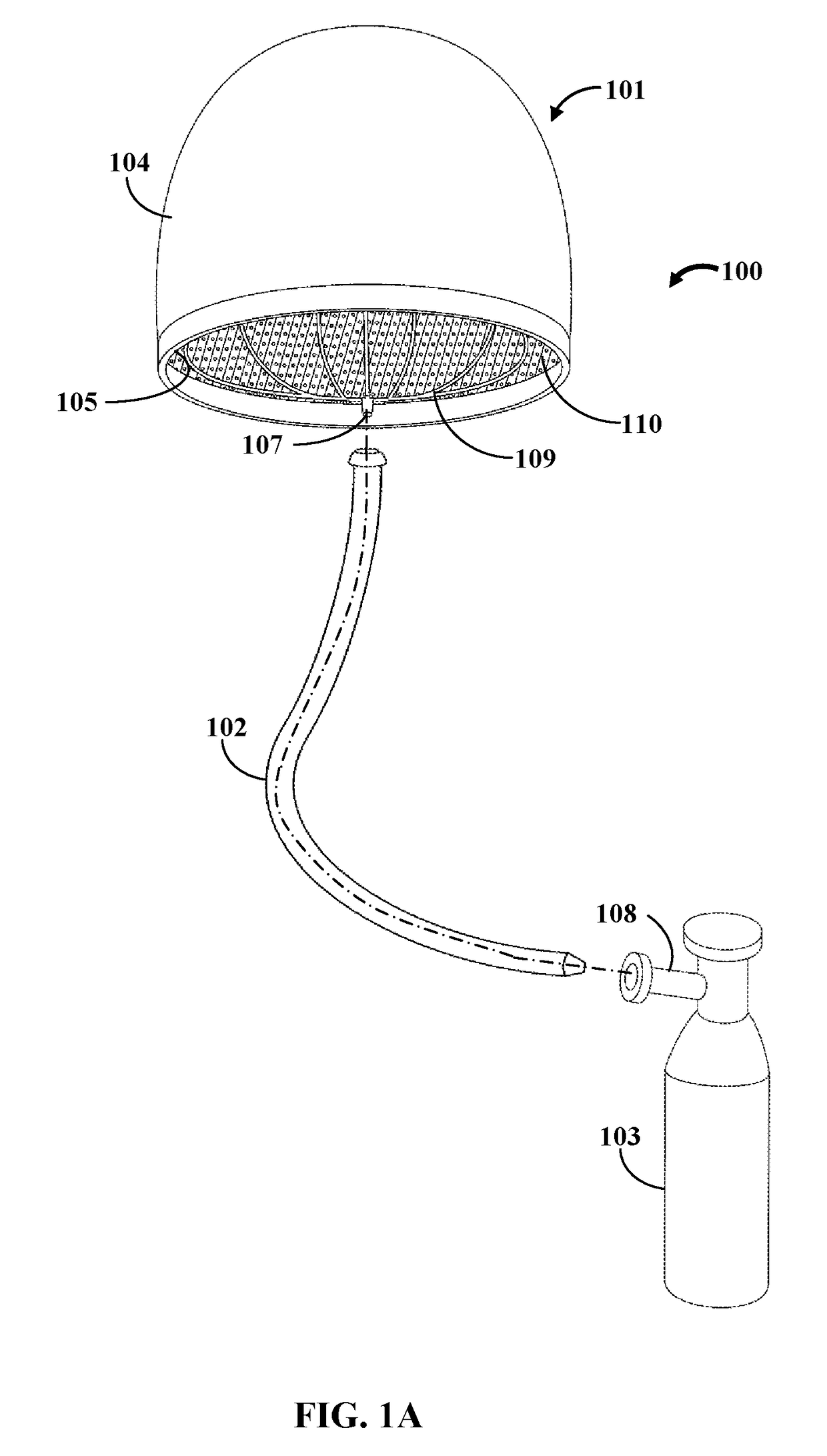 Apparatus for hair cooling and dehumidification