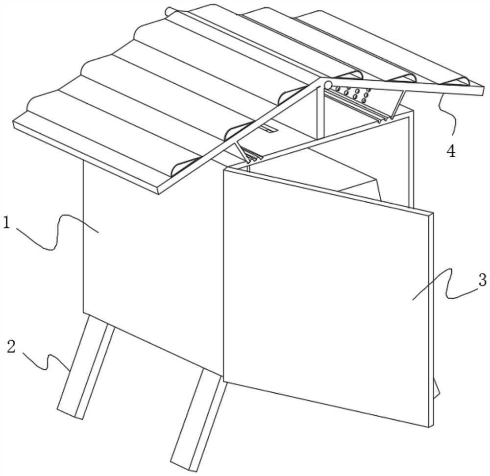 Power distribution room switch cabinet temperature and humidity control system