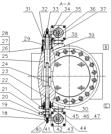 High exhaust check valve of critical and supercritical thermal power generating set valve