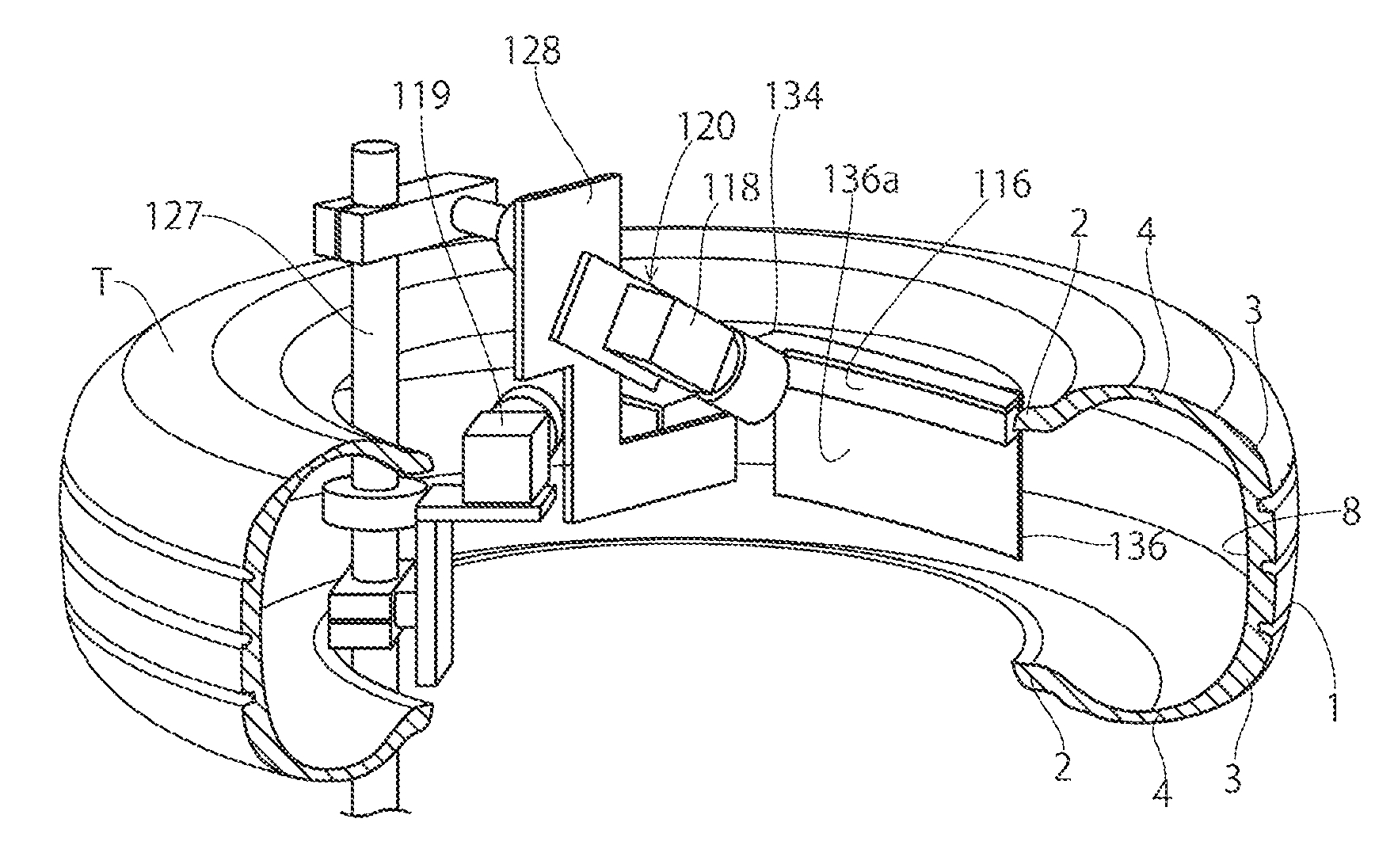 Illumination device and inspection device of tire