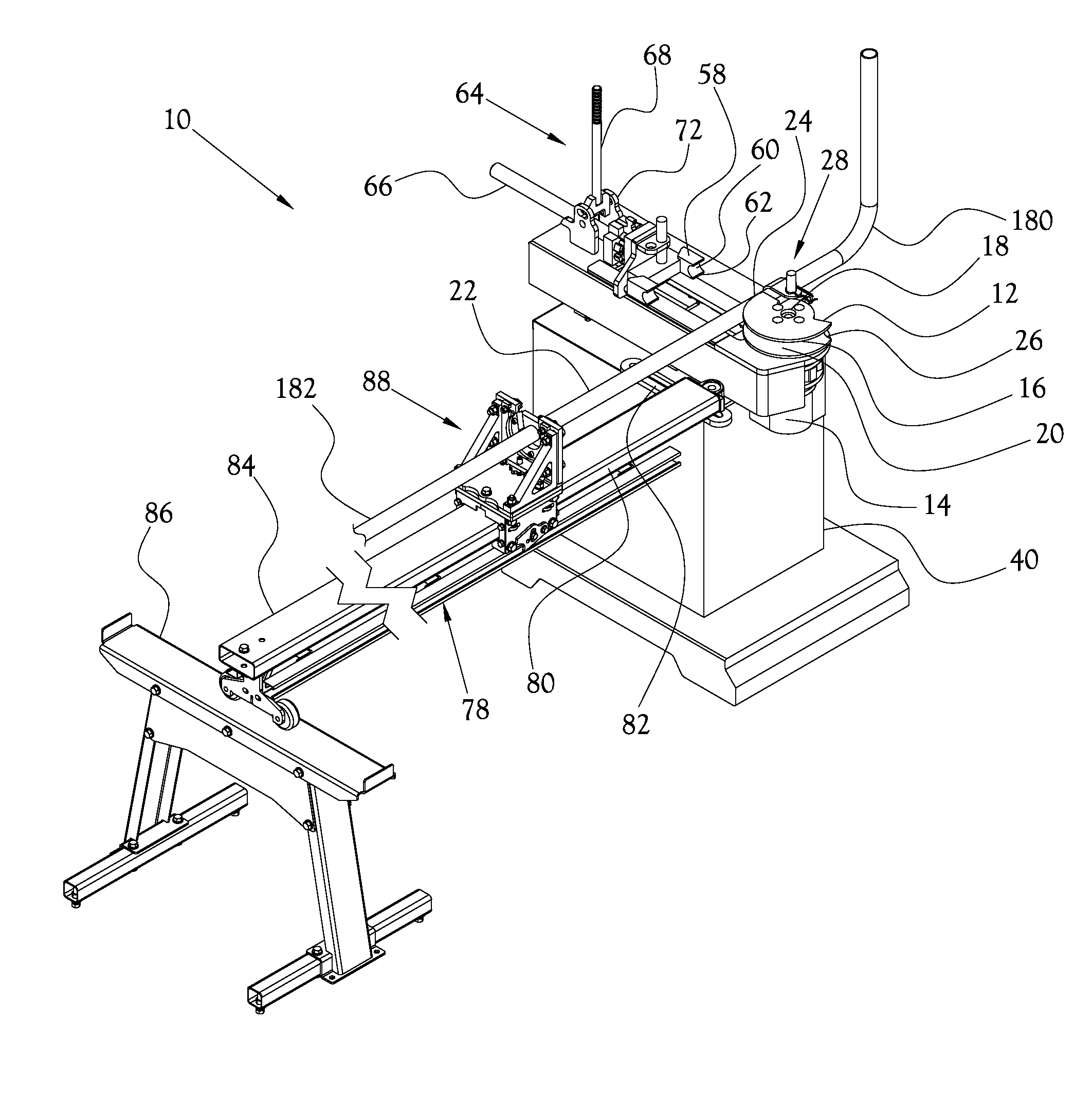 Tube Bending Machine With Reversible Clamp Assembly