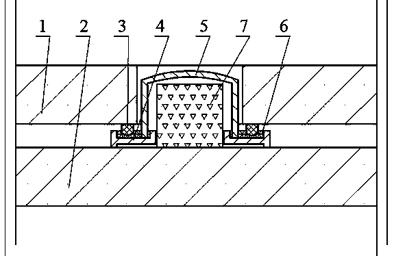 Vacuum glass getter placement structure and manufacturing method thereof