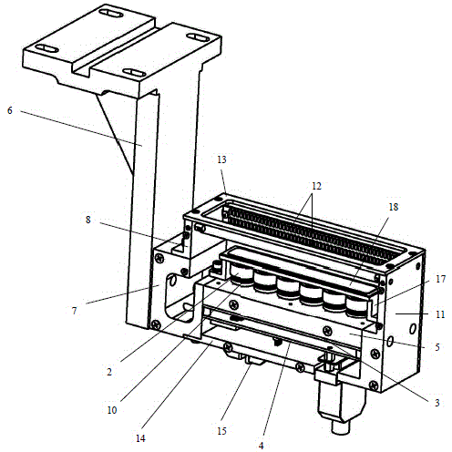 Integrated camera structure of chip mounting machine