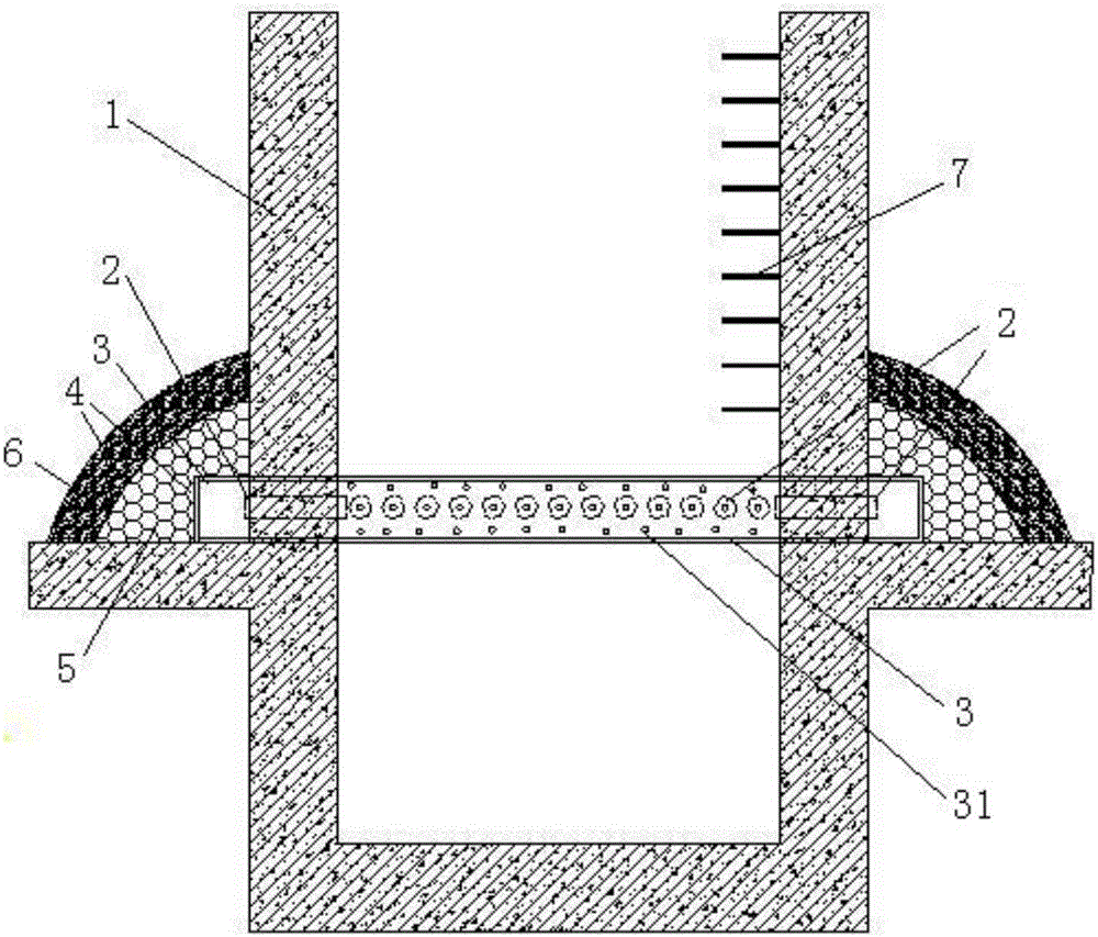 Water well structure for foundation pit dewatering and construction method thereof