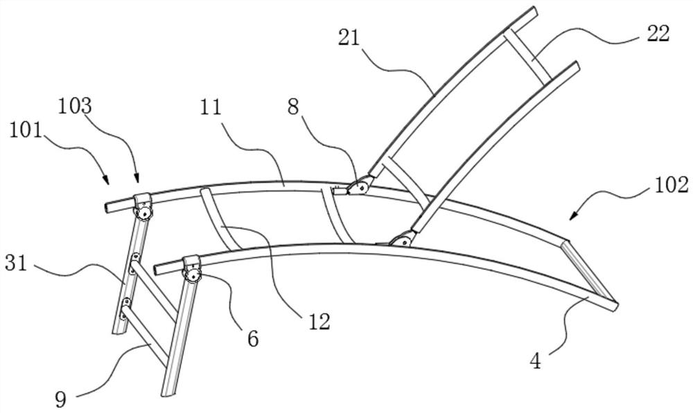 Supporting device and multifunctional chair with same