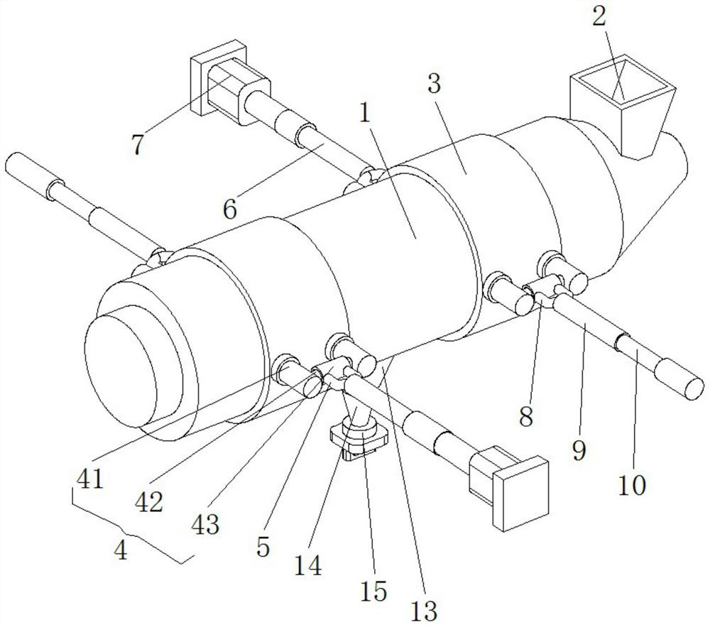 Roller dryer for chemical engineering