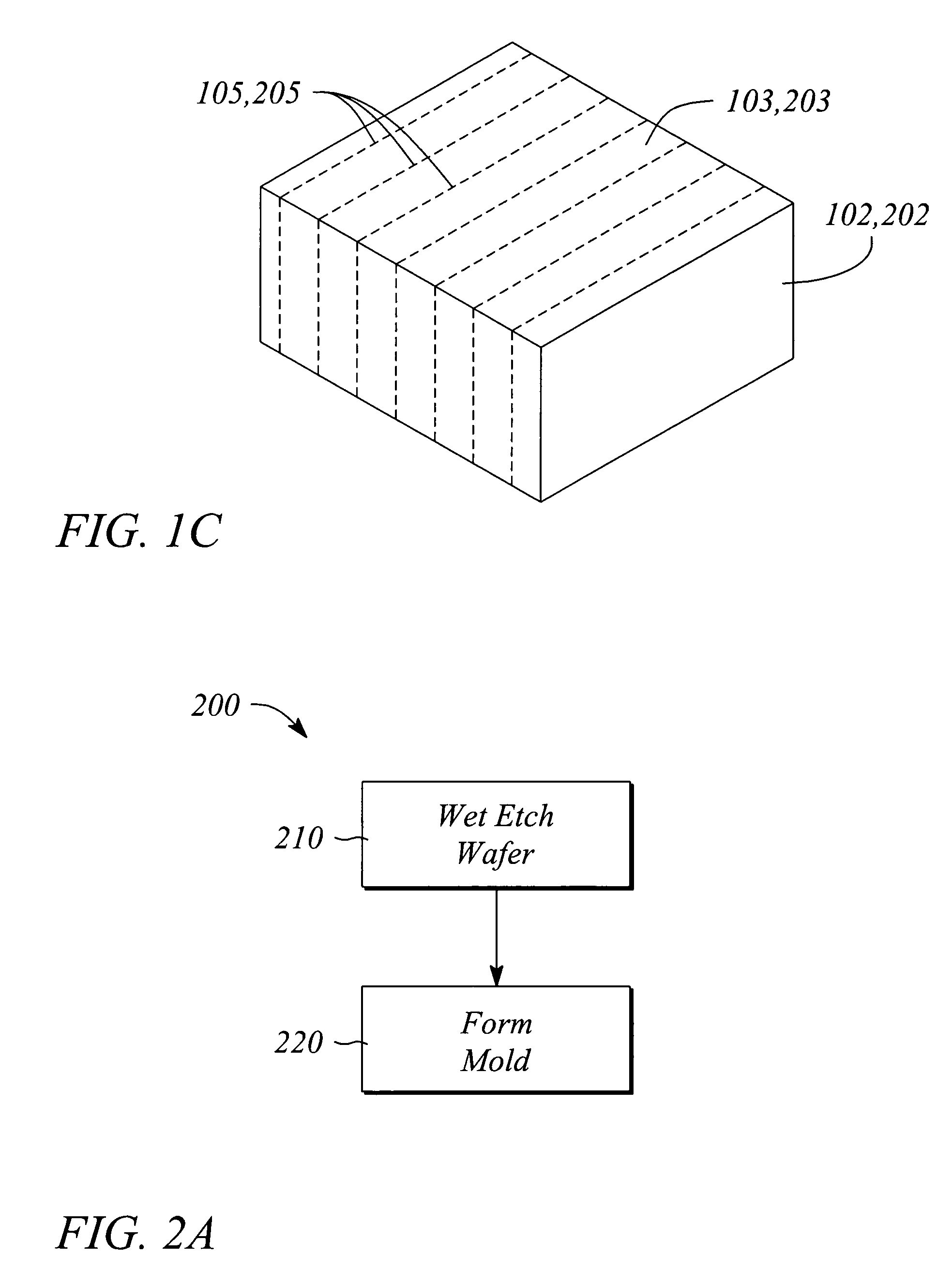 Apparatus for imprinting lithography and fabrication thereof