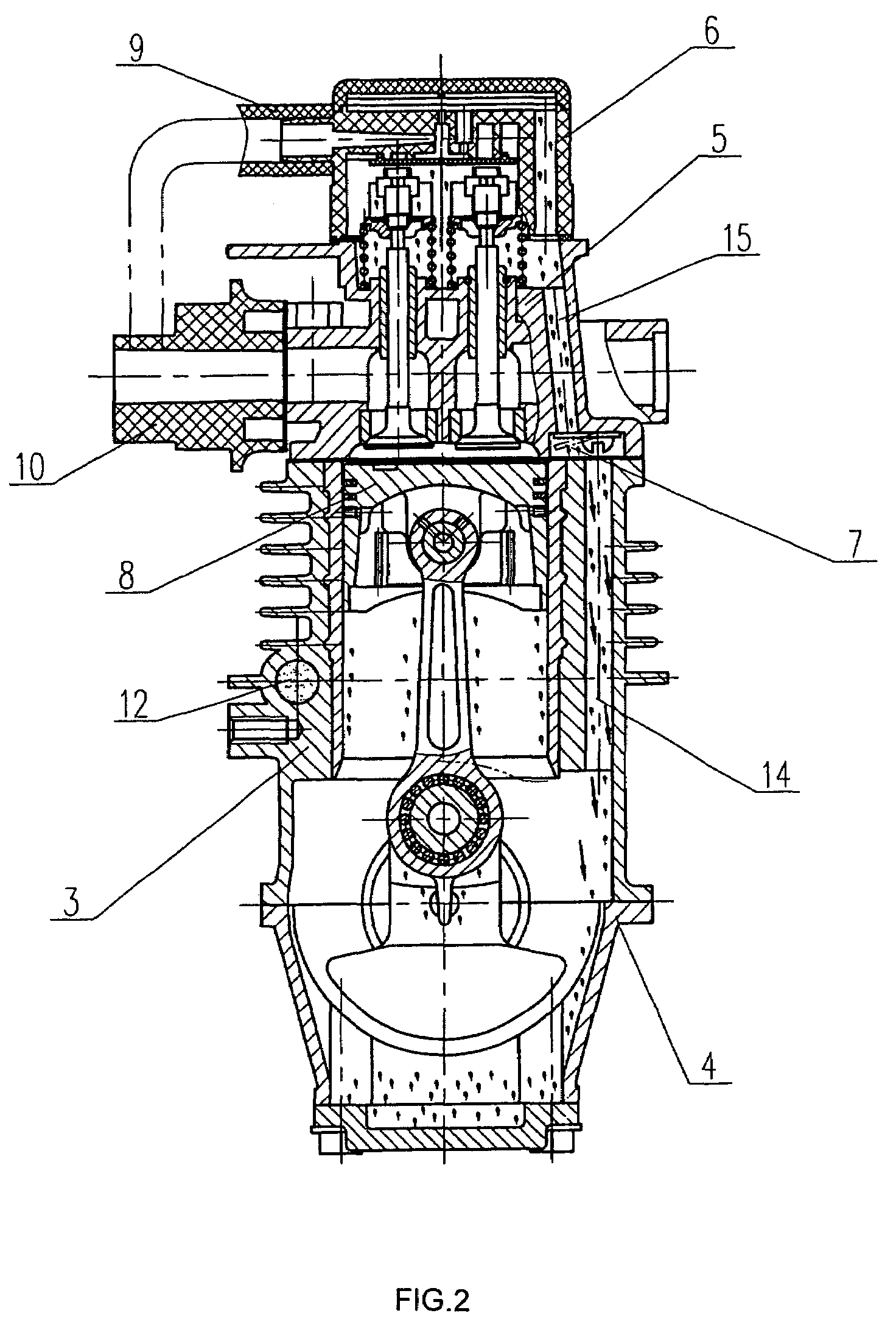 Small four-stroke gasoline engine with oil mist lubrication