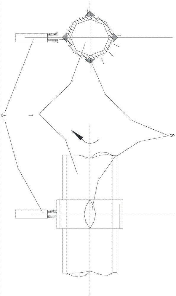 A high-speed rotating bearing lubricating device and its applied lubricating system