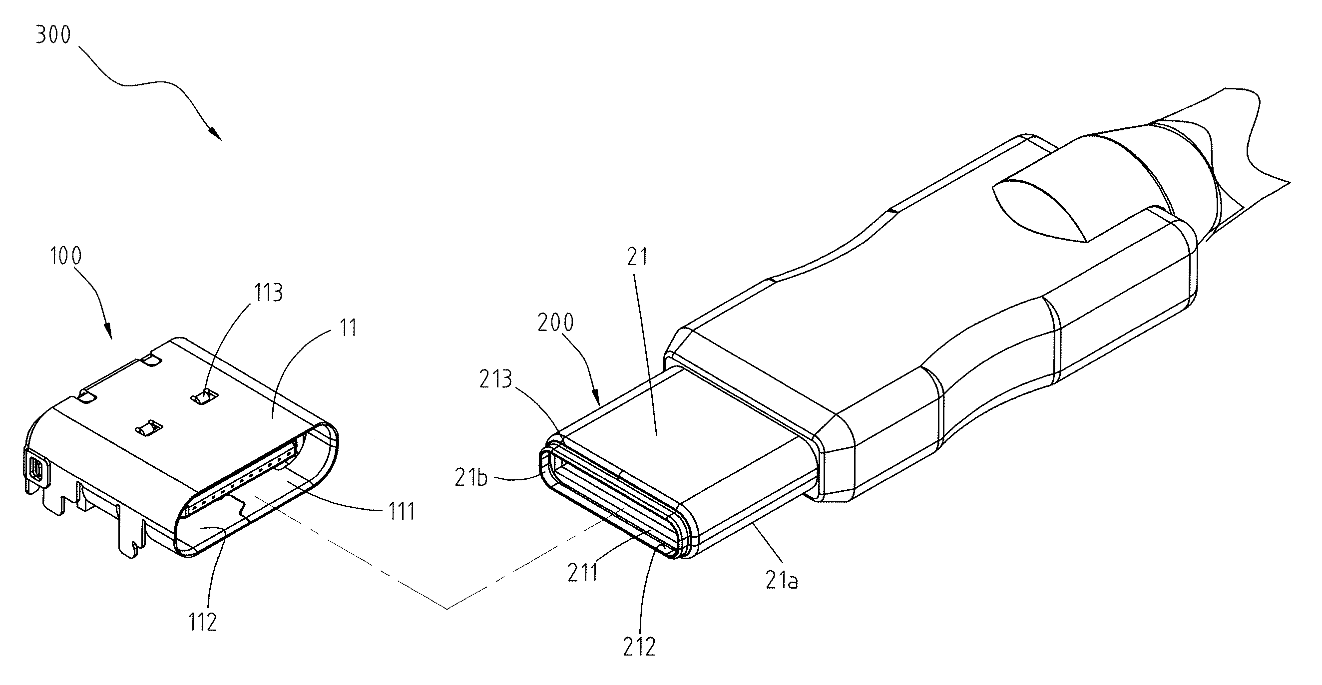 Electrical receptacle connector and electrical plug connector