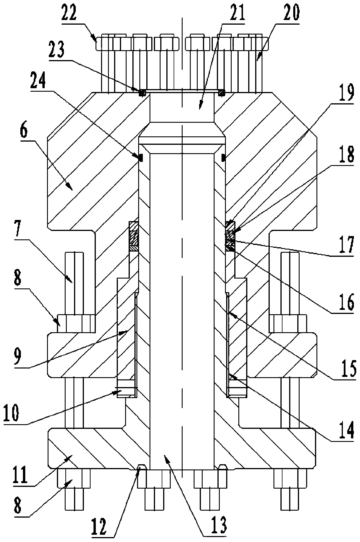 Adjustable connecting device suitable for manifold connection