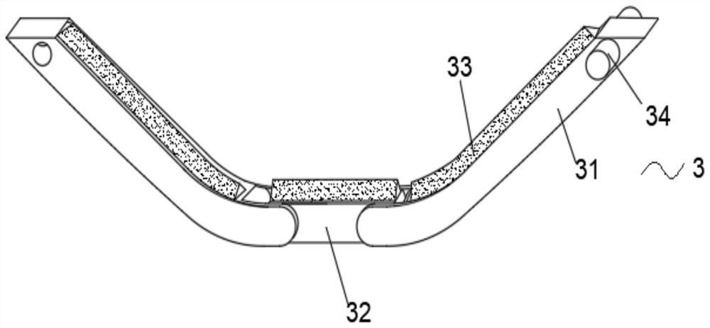 A belt conveyor roller set