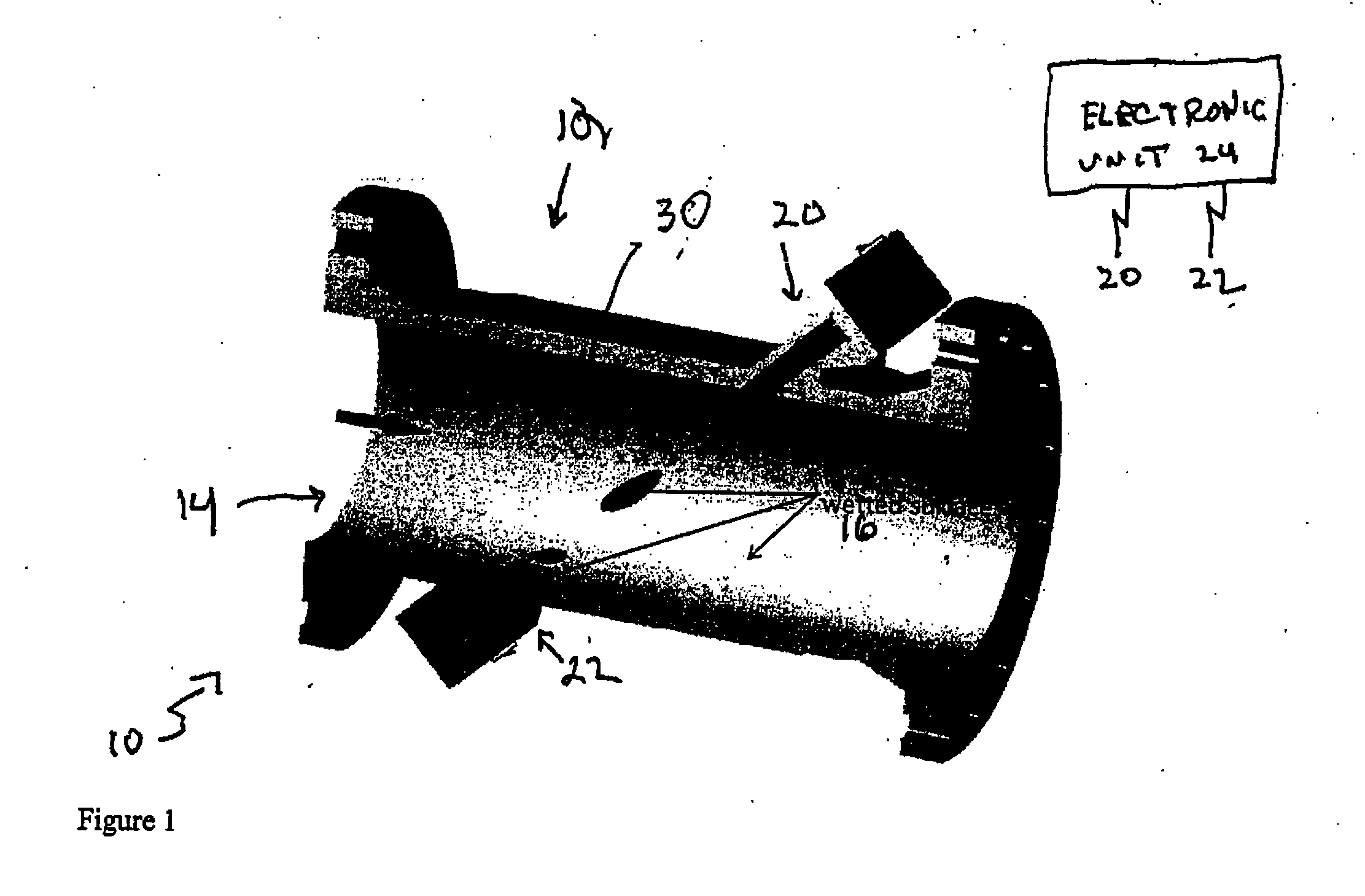 Ultrasonic Flowmeter with Internal Surface Coating and Method