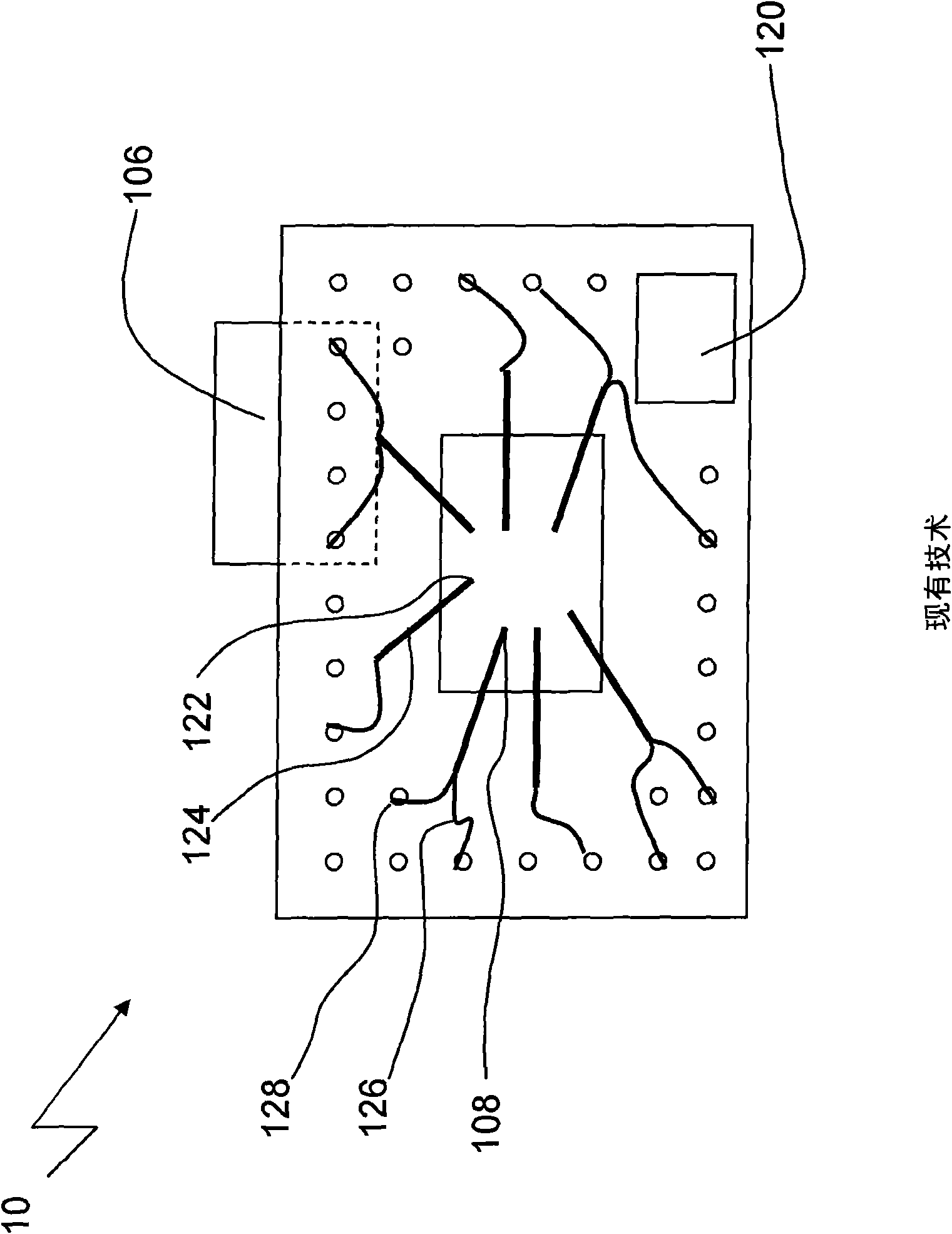 Testing of electronic circuits using an active probe integrated circuit