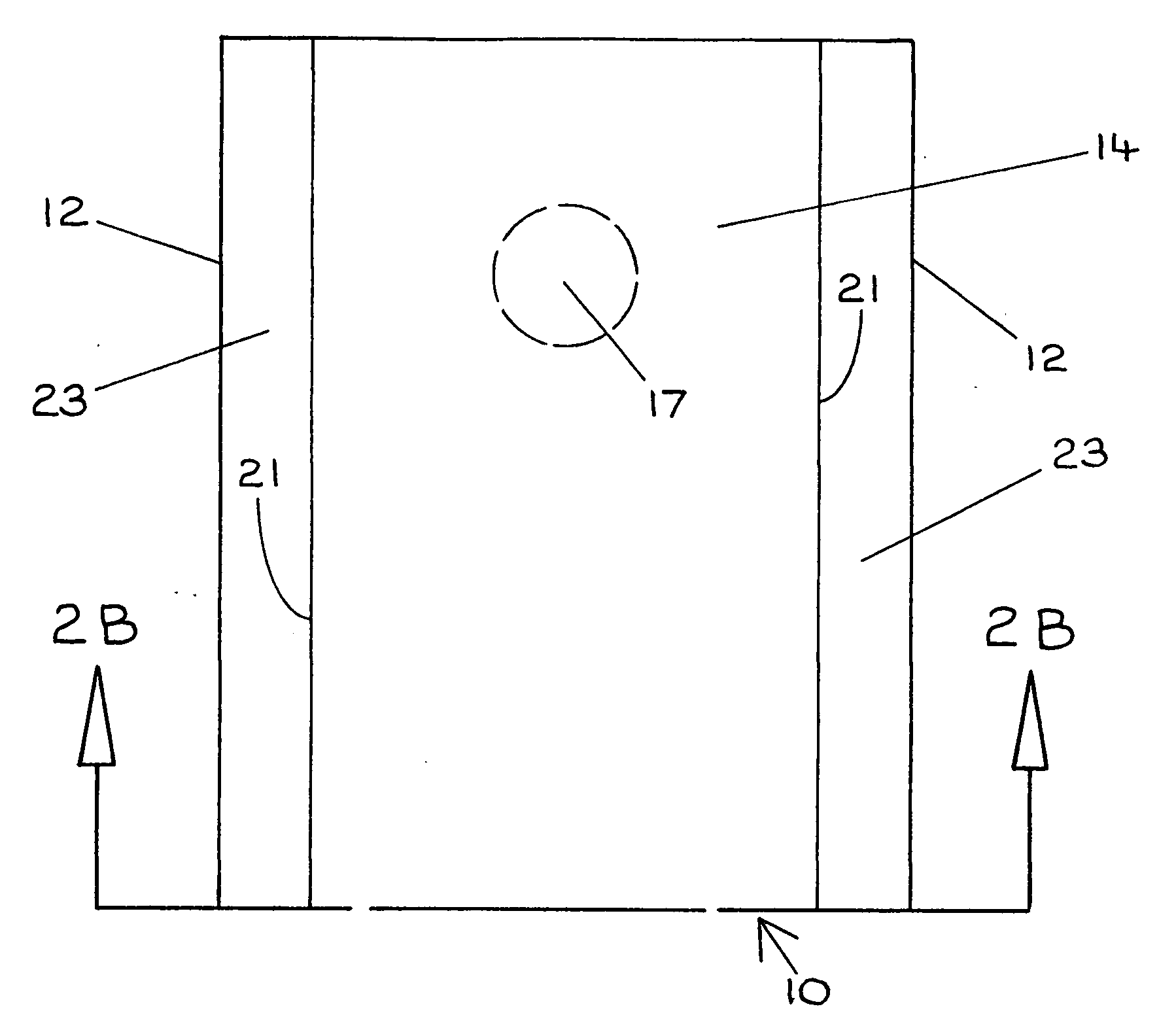 Backer strip load distribution device for a support structure