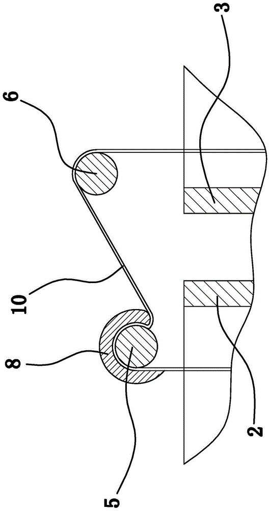 Improved processing method of cotton bead fabric and processing device thereof