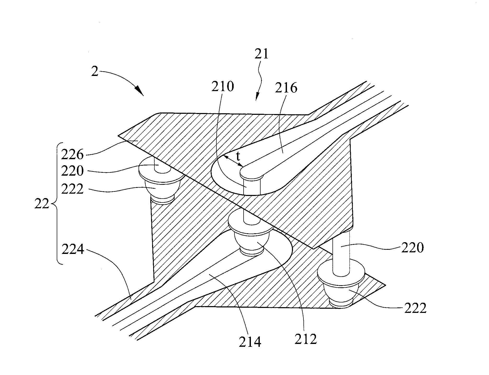 Electrical interconnection structure and electrical interconnection method