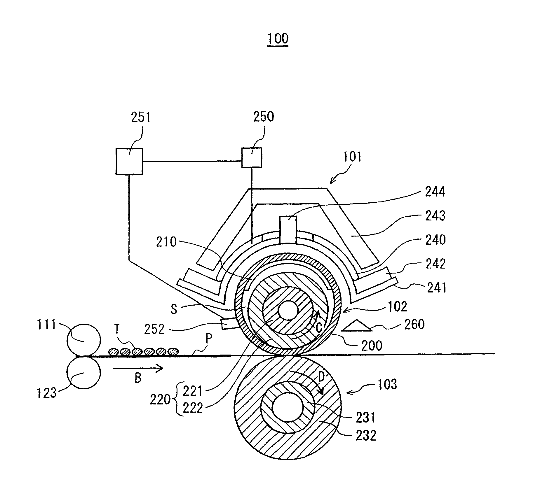 Fixing device and image formation apparatus