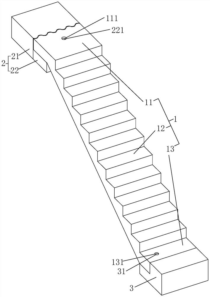 Prefabricated stair and mounting technology thereof