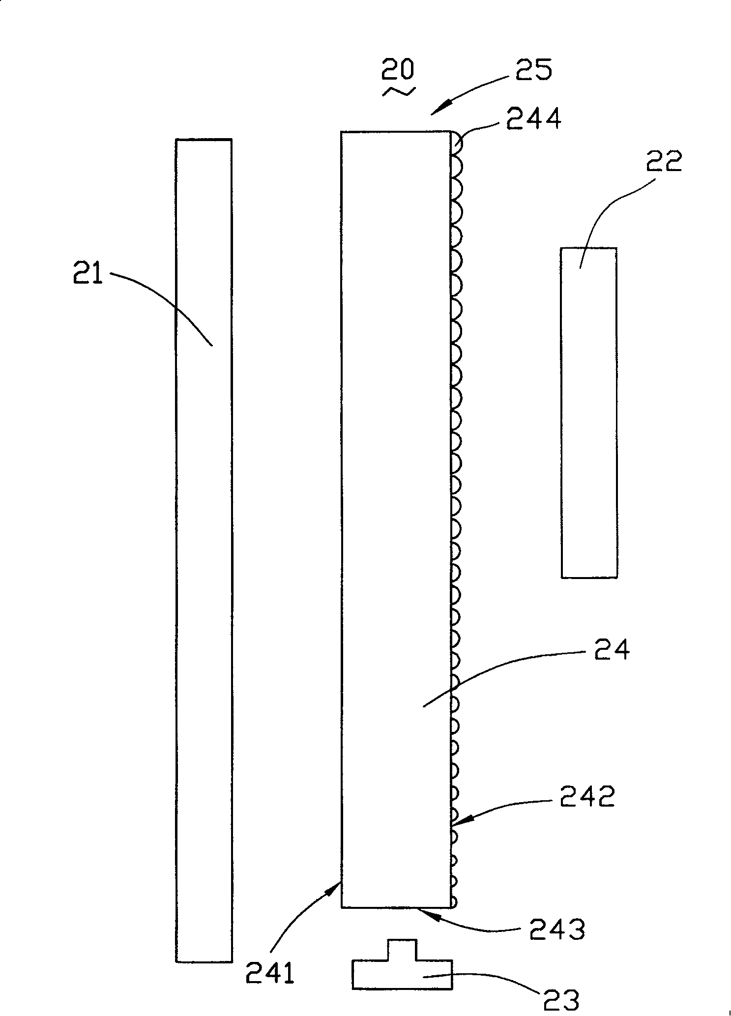 Plate of guiding light, backlight module, and double-faced liquid crystal display device