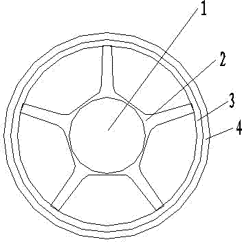 High flame retarding radio frequency cable and manufacturing method