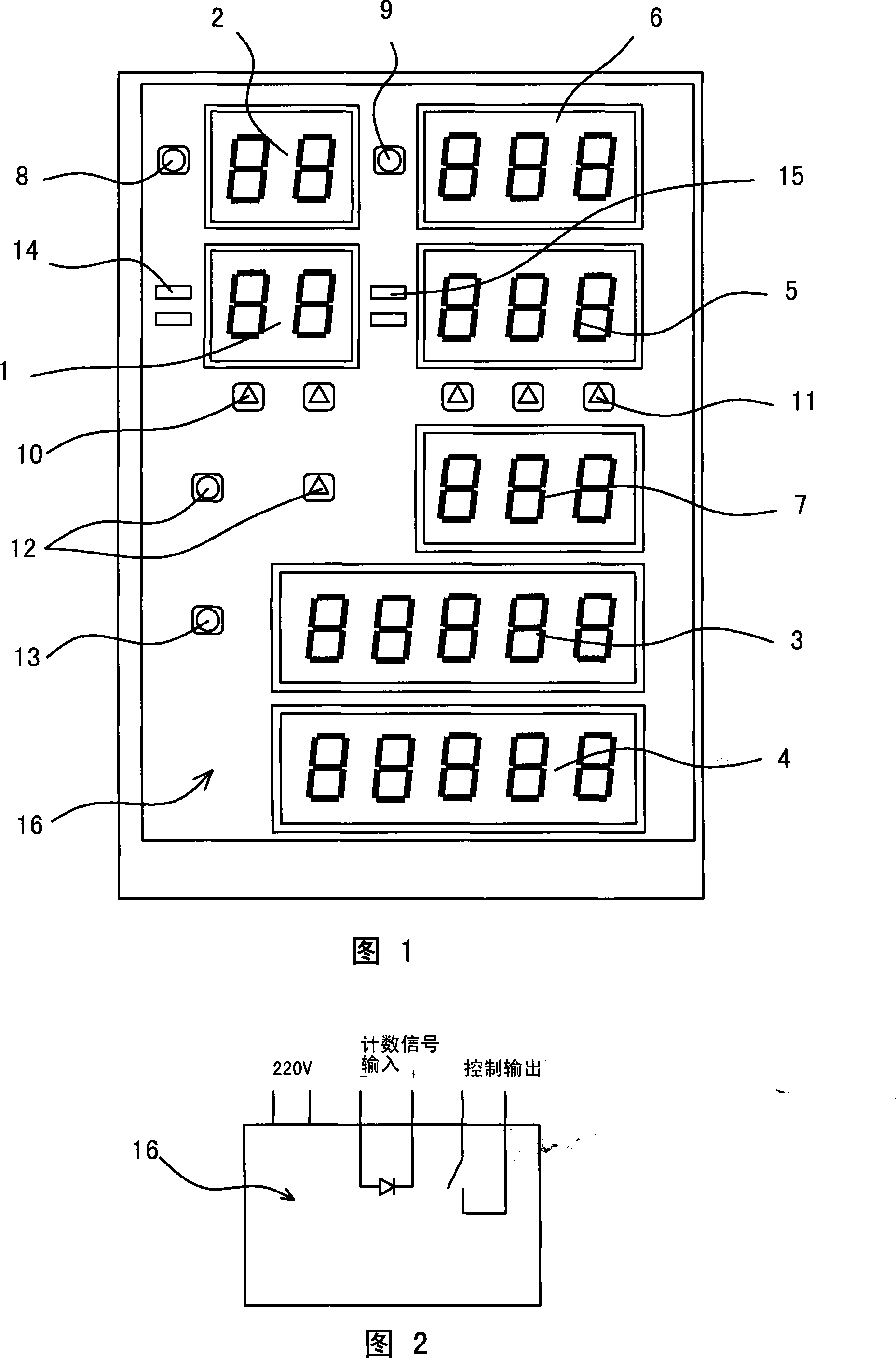 Multi-point repeat process step monitoring counter