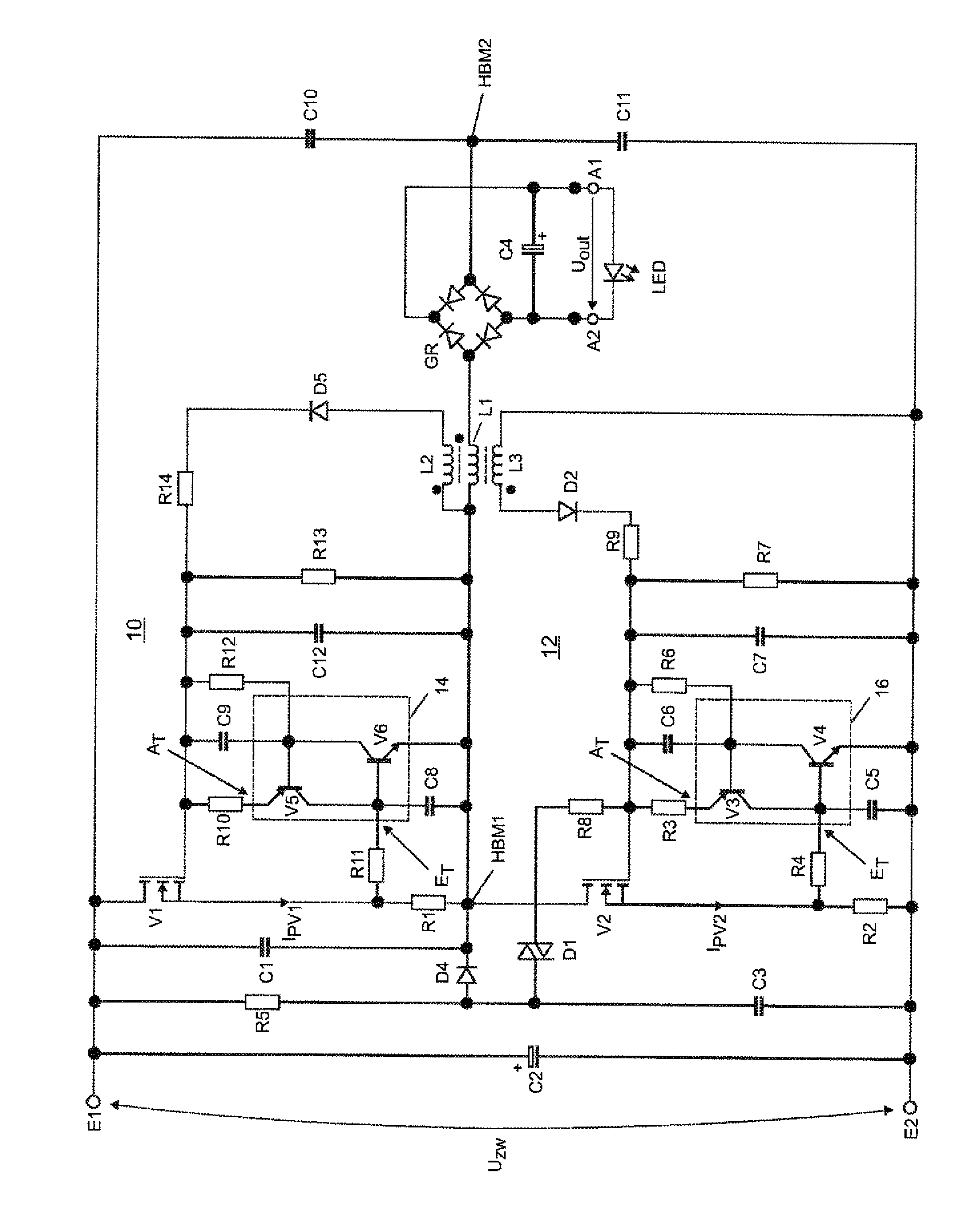 Circuit Arrangement for Operation of at Least One LED