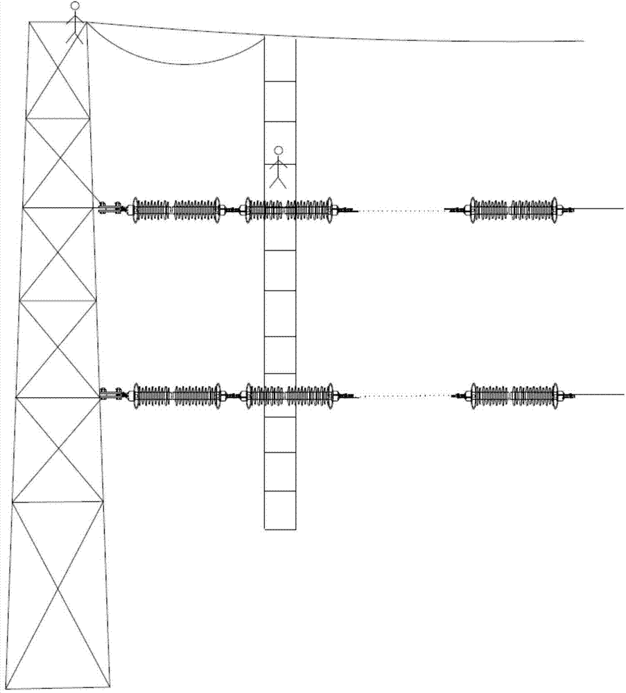 technology for electrified overhaul of +-500kV double-circuit direct-current power transmission lines on same tower