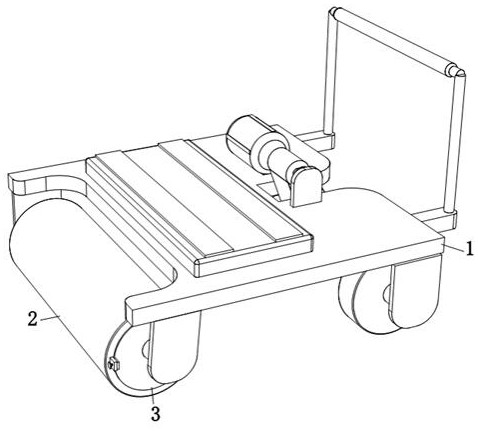 Pavement flattening device for road construction
