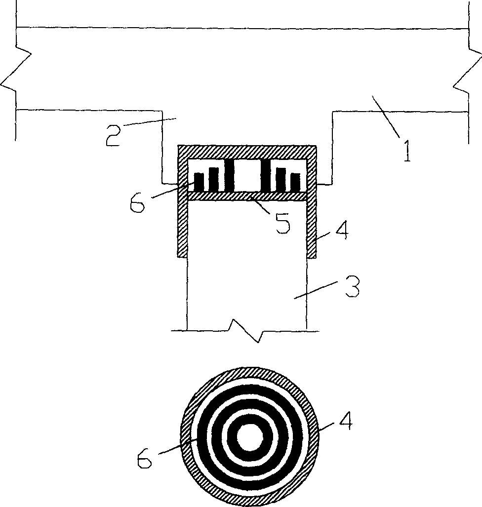 Construction process for composite pile of foundation and pile tip displacement regulating device