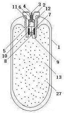 Head-flying-preventive supercritical oxygen gas cracking device