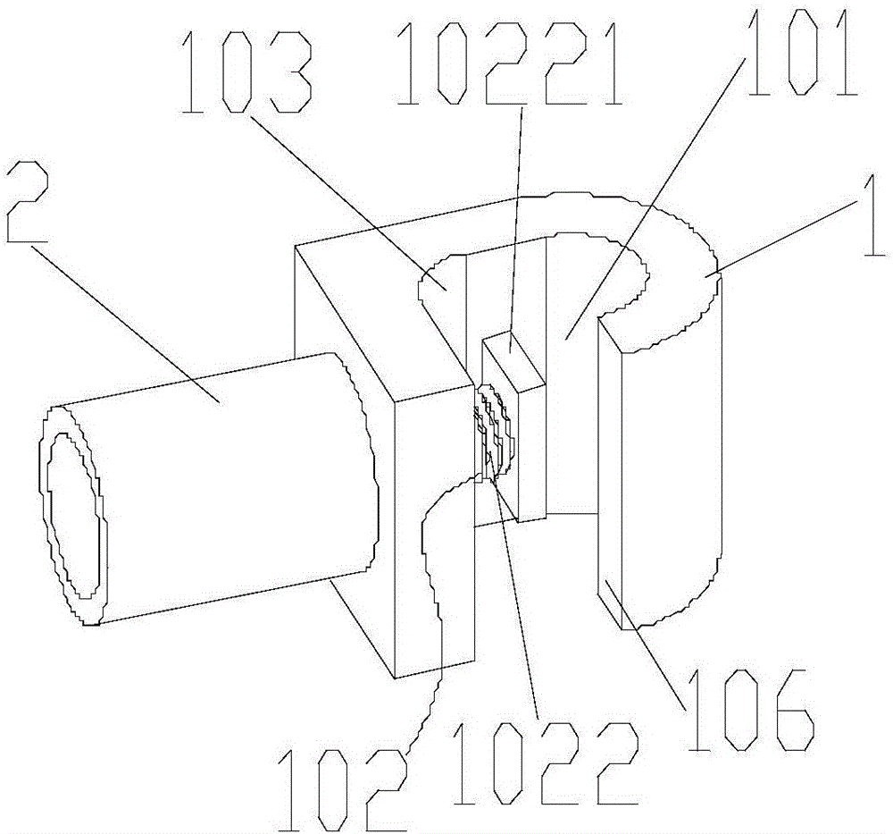Cable grounding connection device for electrical distribution box