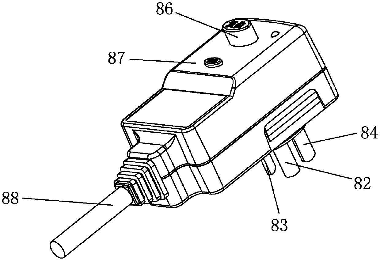 Three-pole power outage and leakage protection plug