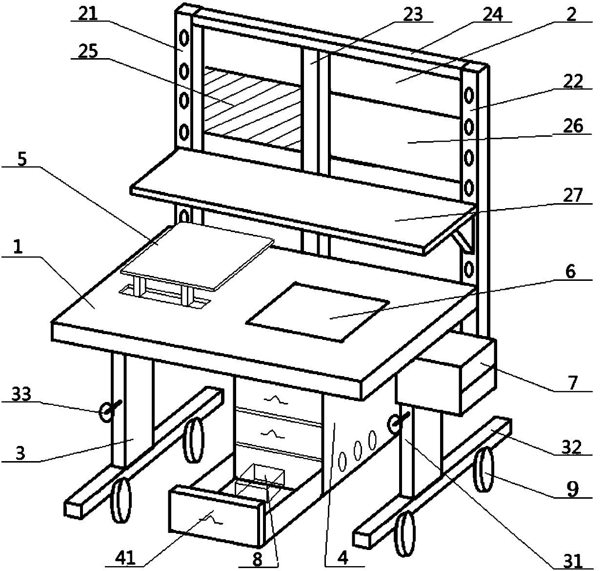 Combined worktable for detecting gene sequence