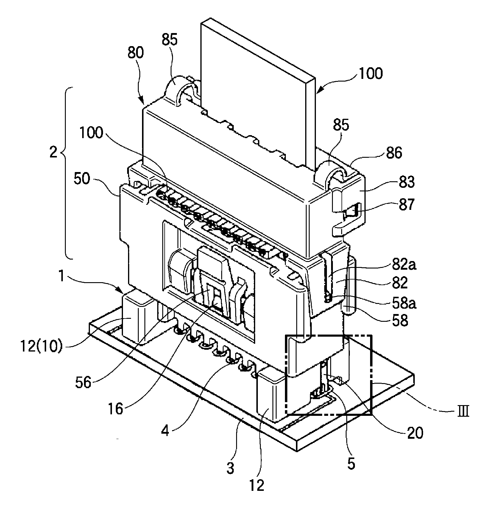 Peg Press-Fitting Structure for Connector